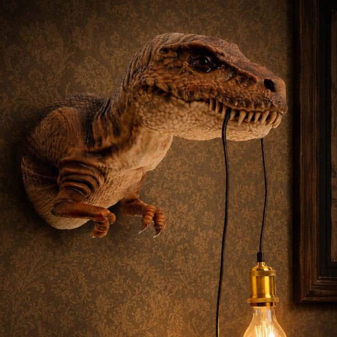 Hovedbilde Dinosaur T-Rex vegglampe