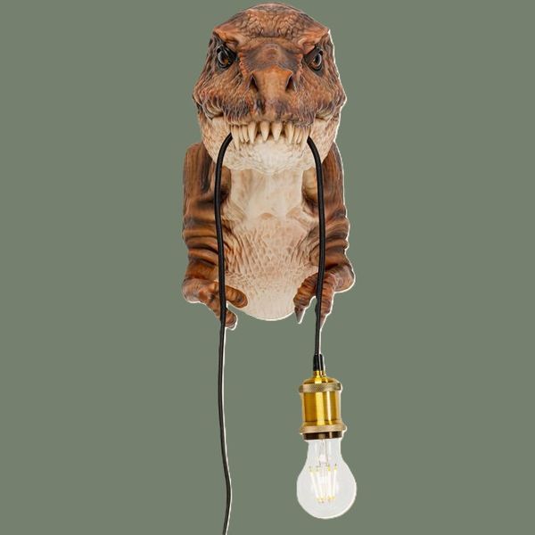 Hovedbilde Dinosaur T-Rex vegglampe