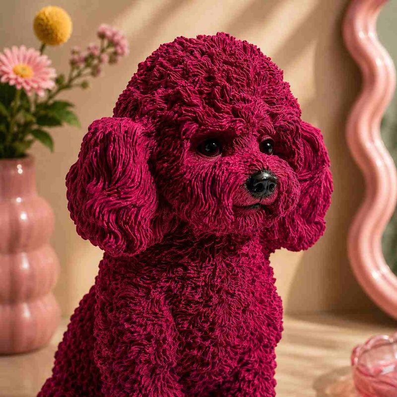 Pink Poodle figur
