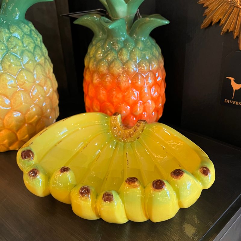 Bananer keramisk skål