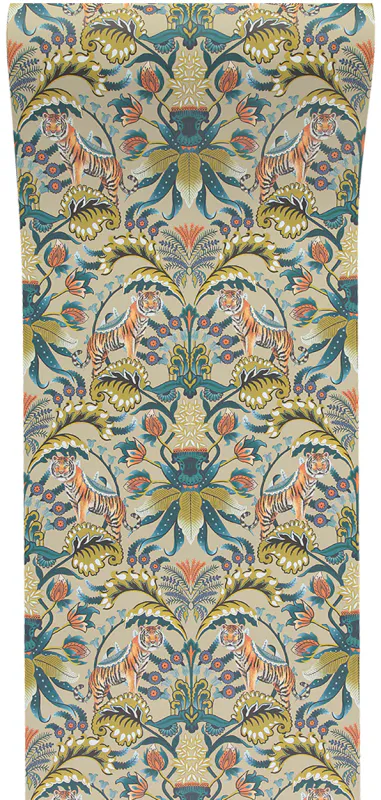 Exotic Tiger tapet cream stone