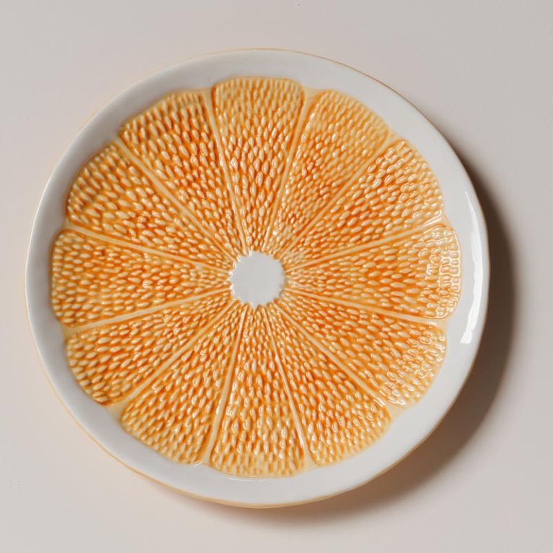 Citrus tallerkner sett med 4