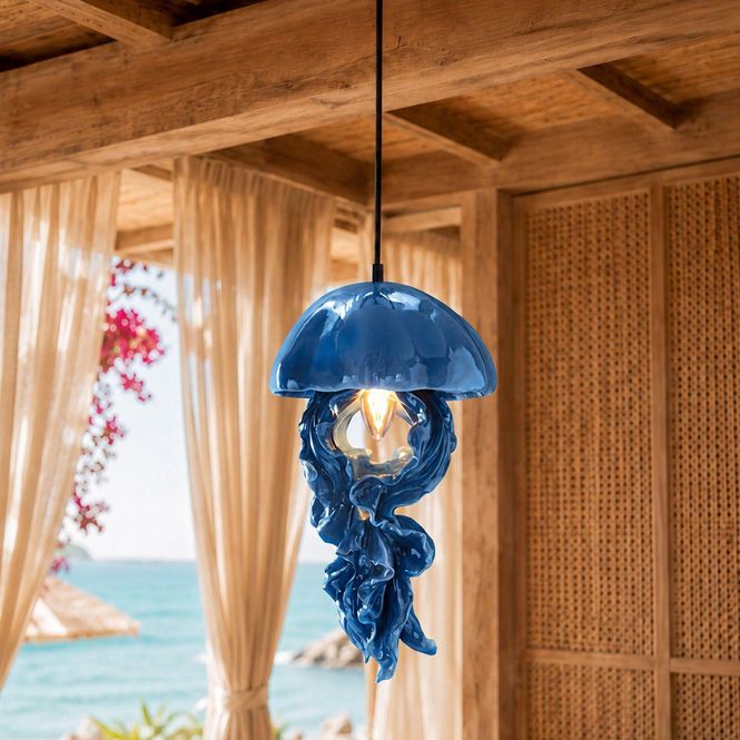 Hovedbilde Ava Manet taklampe blå Werns