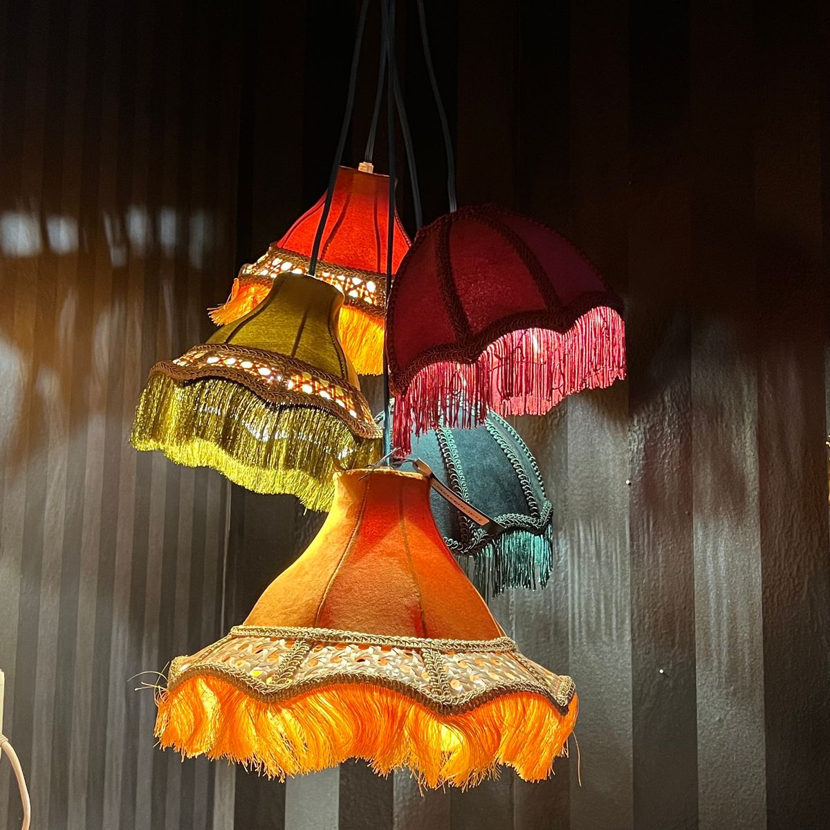 Saloon Fringes 5 taklampe 