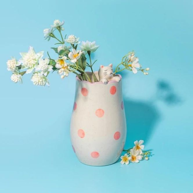 Hovedbilde Peeking Cat Vase