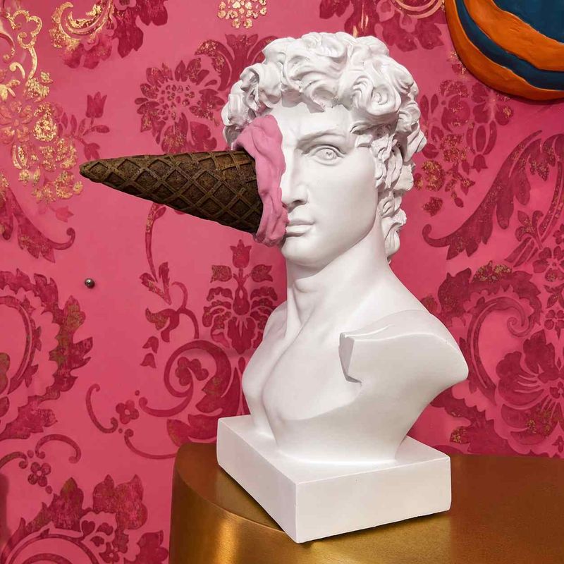David Ice Cream Bust Pink