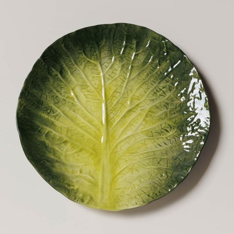 Lettuce tallerken i form av salatblad 